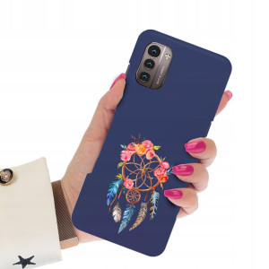 Etui Matowe Granat do NOKIA G11 4G Subtelne Wzory