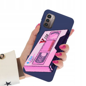 Etui Matowe Granat do NOKIA G11 4G Sztuka Wzory