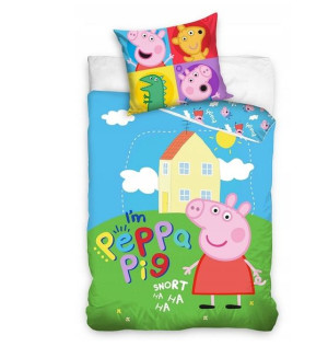 Pościel w 100% bawełniana 135x200cm Świnka Peppa