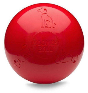 BOOMER BALL  Praktycznie niezniszczalna piłka M - 6" 15cm CZERWONA