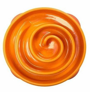 FUN FEEDER -Mini Miska spowalniająca jedzenie pomarańczowa