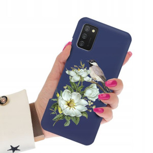 Etui Matowe GRANAT do SAMSUNG A02s Wiosenne Wzory