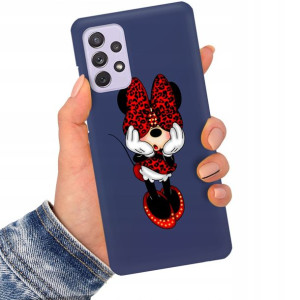 Etui Matowe Granat do SAMSUNG A72 Modne Top Wzory
