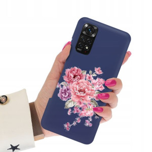 Etui Matowe Granat do XIAOMI REDMI NOTE 11 4G Wz