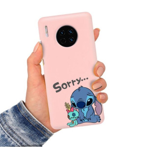 Etui Matowe JASNY RÓŻ do HUAWEI MATE 30 Case Wzory