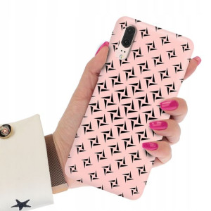 Etui Matowe JASNY RÓŻ do HUAWEI P20 Case Wzory