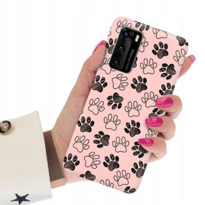 Etui Matowe JASNY RÓŻ do HUAWEI P40 5G Case Wzory