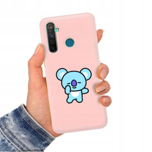 Etui Matowe JASNY RÓŻ do REALME 6i Case TOP Wzory