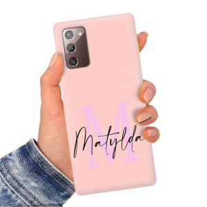 Etui Matowe Różowe do SAMSUNG NOTE 20 Imiona Wzory