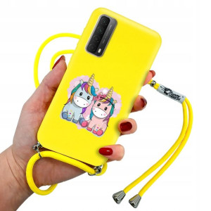 Etui Matowe Sznurek do HUAWEI P SMART 2021 Wzory