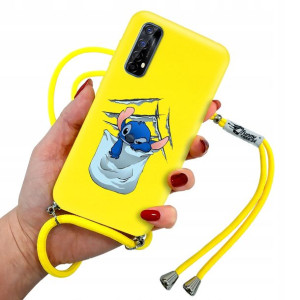 Etui Matowe Sznurek do REALME 7 Case Stitch Wzory