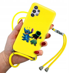 Etui Matowe Sznurek do SAMSUNG A32 Stitch Wzory