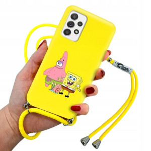 Etui Matowe Sznurek do SAMSUNG A52 Stitch Wzory