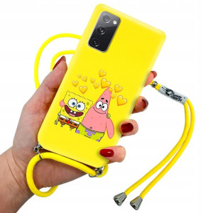 Etui Matowe Sznurek Żółty Do Samsung S20fe Wzory