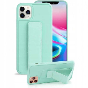 Etui Matowe z Uchwytem do IPHONE 12 PRO MIĘTOWY