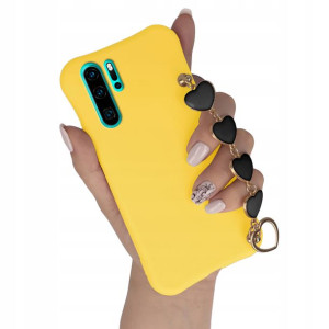 Etui Matowe ŻÓŁTY do HUAWEI P30 PRO Case Top Serce
