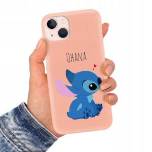 Etui Matowe Łosoś do IPHONE 13 Lilo Stich Wzory
