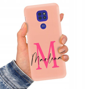 Etui Matowe Łosoś do MOTOROLA G9 PLAY Imię Wzory