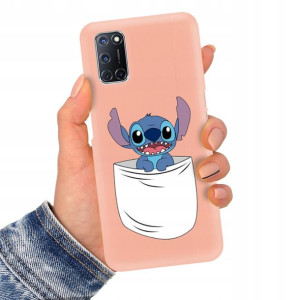 Etui Matowe Łosoś do OPPO A72 TOP Lilo Stich Wzory