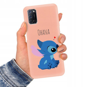 Etui Matowe Łosoś do OPPO A92 TOP Lilo Stich Wzory