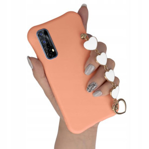 Etui Matowe ŁOSOŚ do REALME 7 Top Łańcuszek Serce