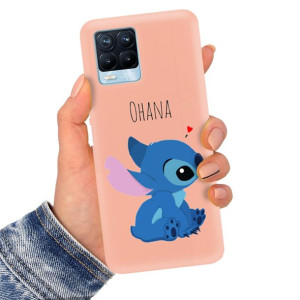 Etui Matowe Łosoś do REALME 8 PRO Lilo Stich Wzory