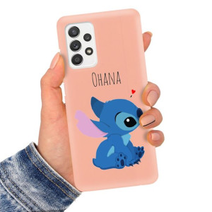 Etui Matowe Łosoś do SAMSUNG A52 Lilo Stich Wzory