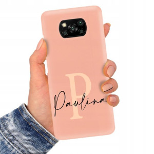 Etui Matowe Łosoś do XIAOMI POCO X3 NFC Imię Wzory