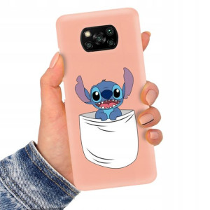 Etui Matowe Łosoś do XIAOMI POCO X3 Stich Wzory