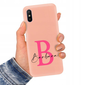 Etui Matowe Łosoś do XIAOMI REDMI 9A Imię Wzory