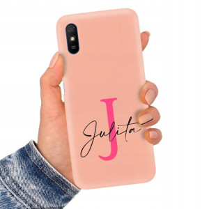 Etui Matowe Łosoś do XIAOMI REDMI 9AT Imię Wzory
