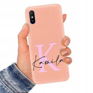 Etui Matowe Łosoś do XIAOMI REDMI 9AT Imię Wzory
