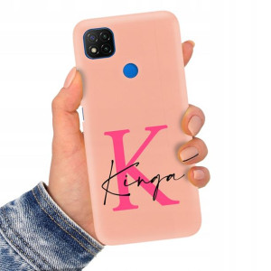 Etui Matowe Łosoś do XIAOMI REDMI 9C Imię Wzory