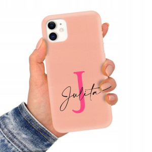 Etui Matowe Łososiowe do IPHONE 11 Imiona Wzory