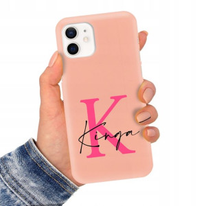 Etui Matowe Łososiowe do IPHONE 12 Imiona Wzory