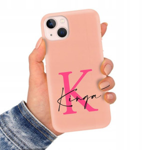 Etui Matowe Łososiowe do IPHONE 13 Imiona Wzory