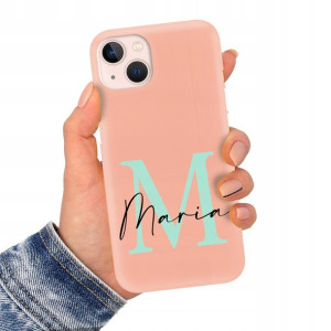 Etui Matowe Łososiowe do IPHONE 13 Imiona Wzory