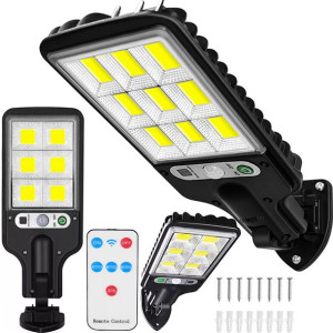 Lampa Solarna Uliczna Czujnik Ruchu Pilot Latarnia