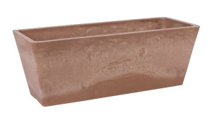 Prostokątna Donica Z Kompozytu Taupe 35x14x13 Cm