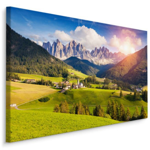 Obraz Ścienny Do Salonu KRAJOBRAZ Góry Zieleń Natura 90x60