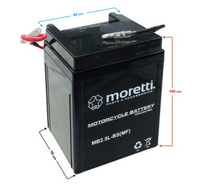 Akumulator Moretti AGM (Gel) MB2,5L-C