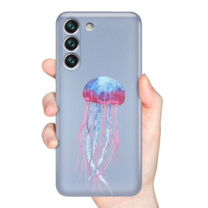 Etui Metalic NIEBIESKI do SAMSUNG S22 Wiosna Wzory