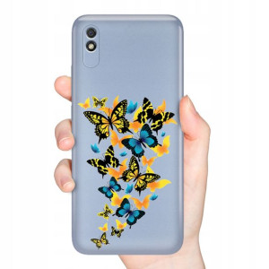 Etui Metalic NIEBIESKI do XIAOMI REDMI 9i Wzory
