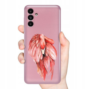 Etui Metalic RÓŻOWY do SAMSUNG A13 5G Wiosna Wzory