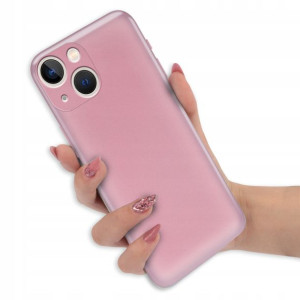 Etui METALICZNE Błyszczące do IPHONE 13 MINI RÓŻ