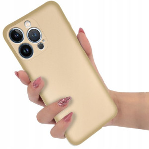 Etui METALICZNE Błyszczące do IPHONE 13 PRO ZŁOTY