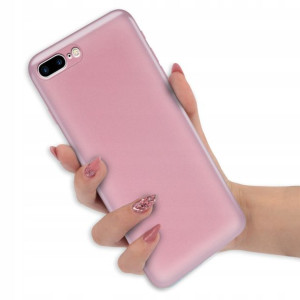 Etui METALICZNE Błyszczące do IPHONE 8 PLUS RÓŻOWY