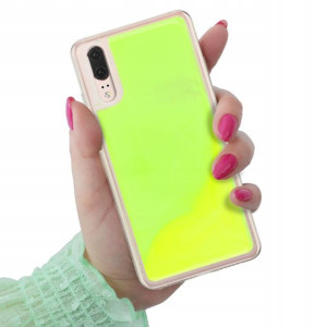 Etui Ochronna Case SAND Fluo ZIELONY do HUAWEI P20