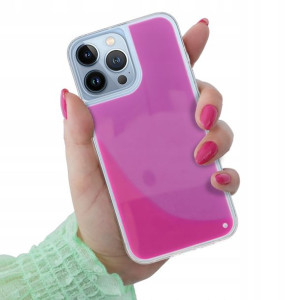 Etui Ochronna SAND Fluo RÓŻOWY do IPHONE 13 PRO