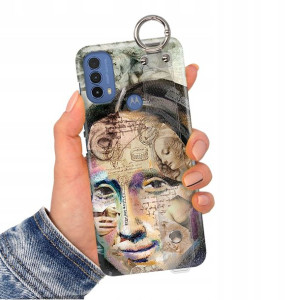 Etui Pasek do MOTOROLA E30 Top Impresja Gogh Wzory
